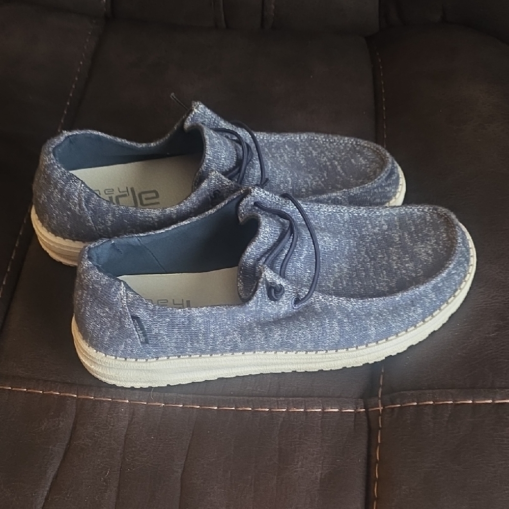 Hey Dude Men's Denim Blue Loafers